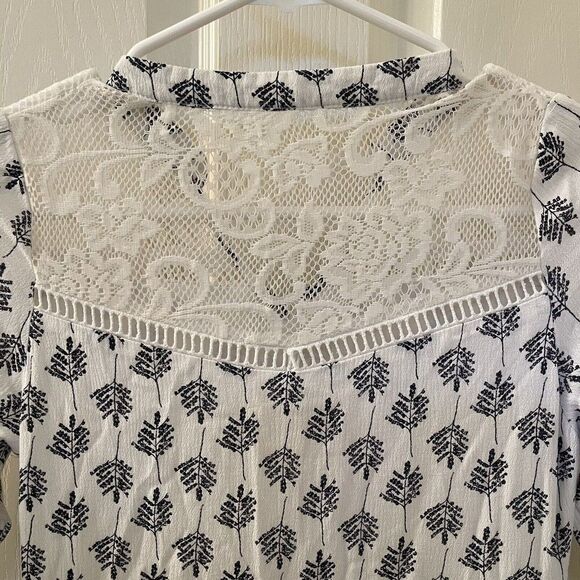 Joyfolie Mia Joy Alicia Maxi Dress Blue Leaf Print Boho Girls Size 8 - Picture 13 of 14